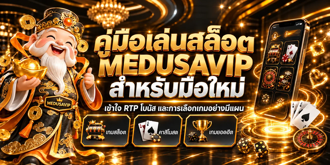 MEDUSAVIP คู่เล่นสล็อตสำหรับมือใหม่ เข้าใจ RTP และโบนัส